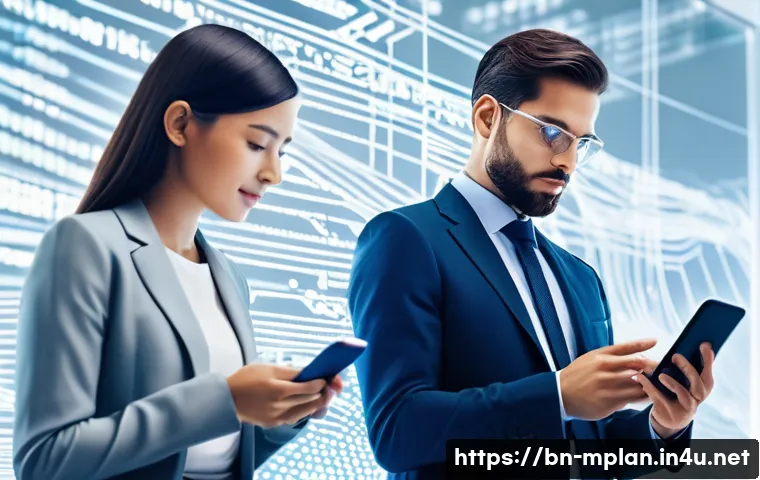 미디어 플래너의 데이터 분석 활용법 - **Prompt:** A diverse group of modern consumers (men and women, 20s-50s, professionally and casually...